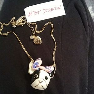 Betsey Johnson Boston Terrier necklace.